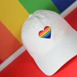 Rainbow Heart Ponyflo Baseball Cap -Kangol Sales Shop lcapt792 rainbow heart ponyflo bb 0011 1