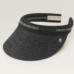 Marina Visor -Kangol Sales Shop marina helen kaminski marina visor charcoal black logo 1 1