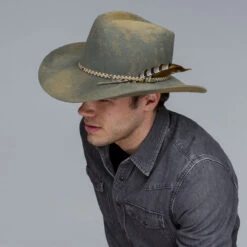 RENEGADE Lucius Western Hat 14 RENEGADE Lucius Western Hat -Kangol Sales Shop w16rda bailey renegade by bailey lucius western hat camel lite steel swirl 10 14